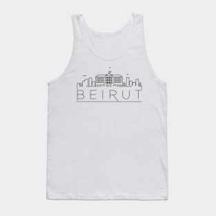 Beirut Skyline Design Tank Top